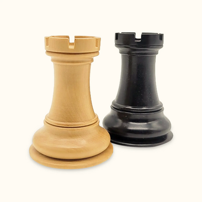 Chess pieces Stallion Knight ebonized rook