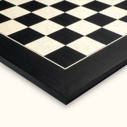 Chessboard black deluxe 55 mm close view