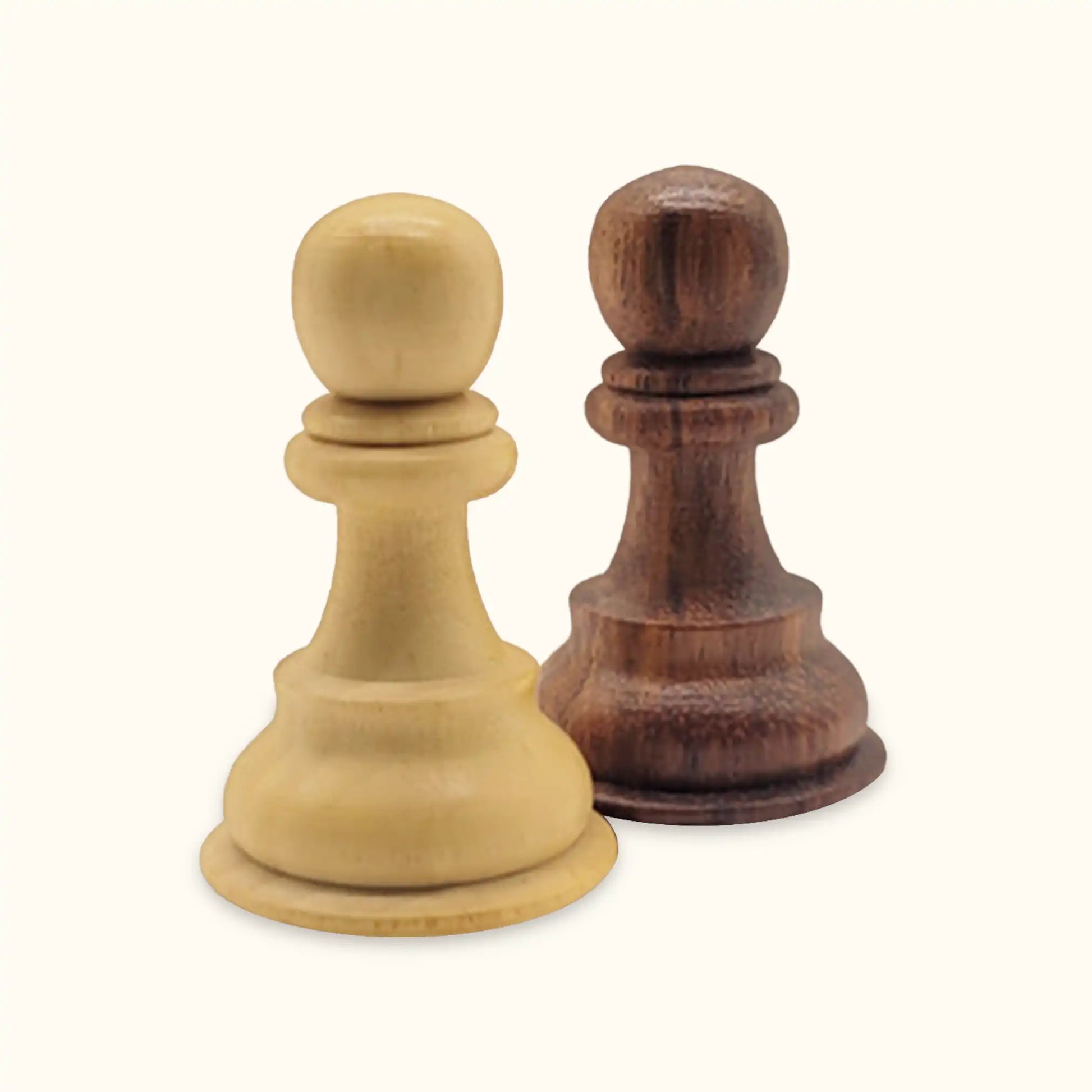 Chess pieces kings bridal acacia pawn