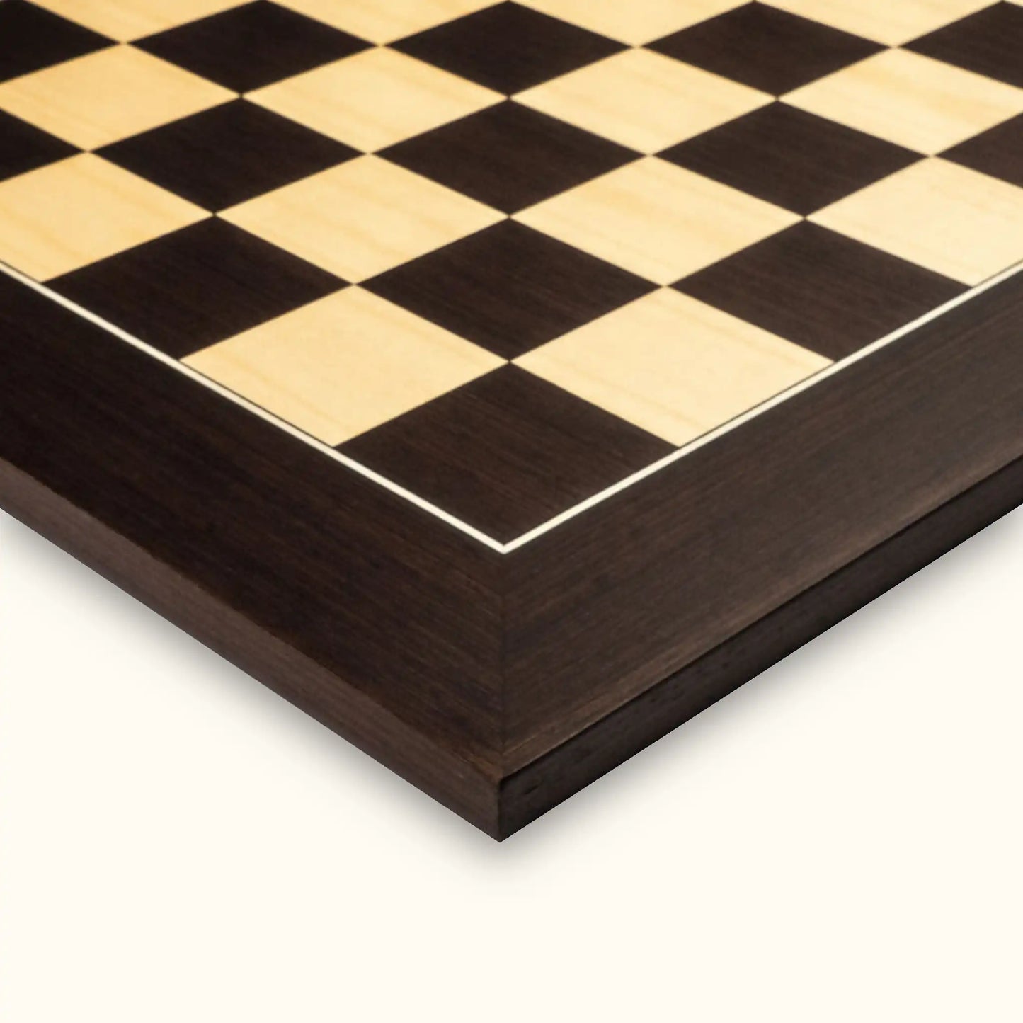 Chessboard Wenge Deluxe 55 mm wenge maple close view