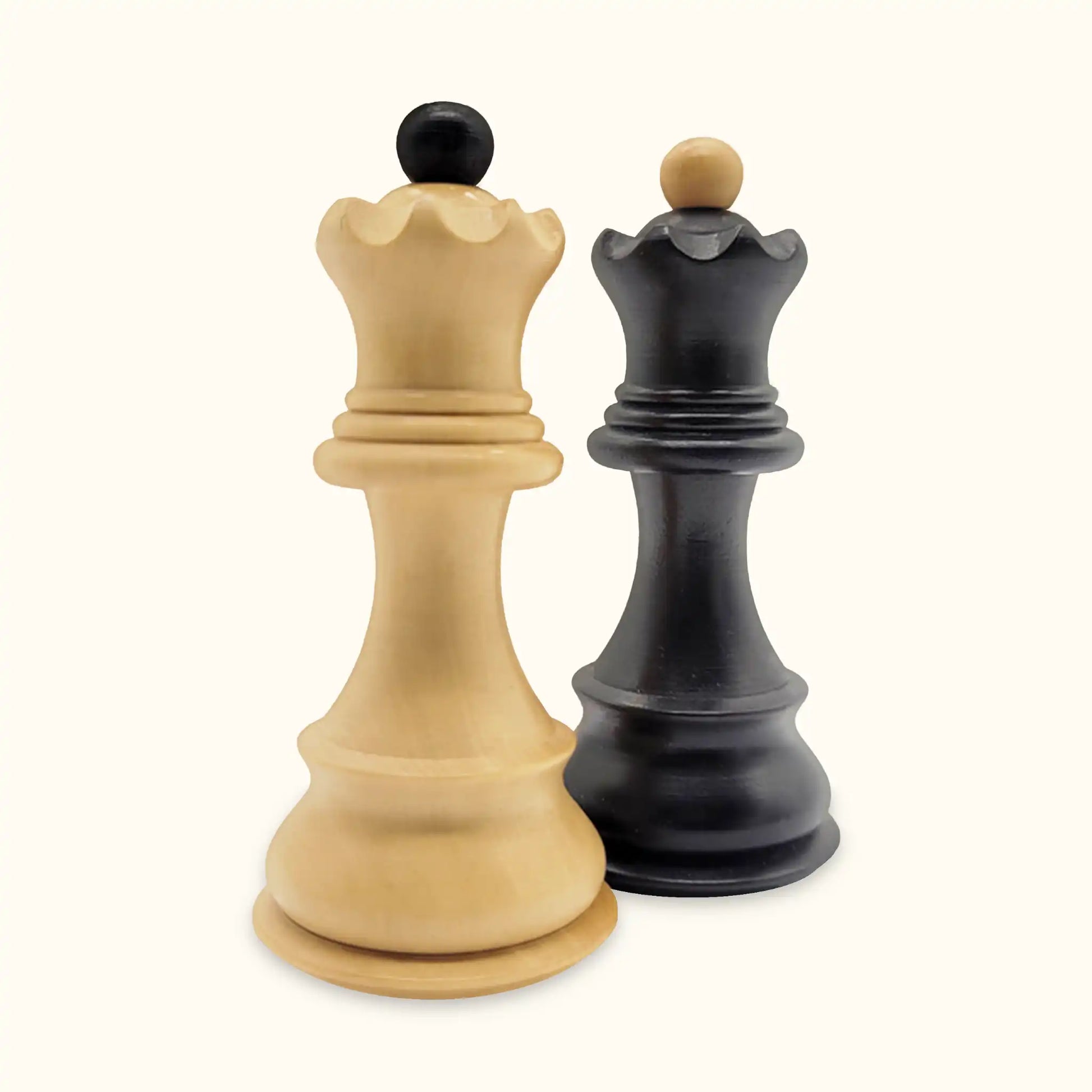 Chess pieces Zagreb ebonized queen